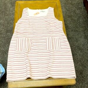 Loft Plus Sleeveless Striped Sheath 24W NWT